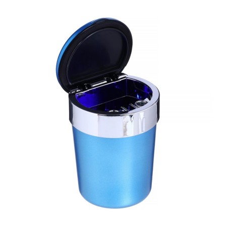 Torso car ashtray with backlight, blue-1