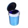 Torso car ashtray with backlight, blue