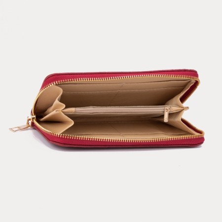 Women's wallet with lightning, red color-2