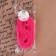 Capricon lace, 22 mm × 10 ± 1 m, bright pink color No. 2