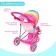 Stroller for dolls summer, with a roof, the handle is adjustable, metal
