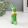 Souvenir Ceramics "Crocodile with a scarf" bright green 9.3x6x16.3 cm