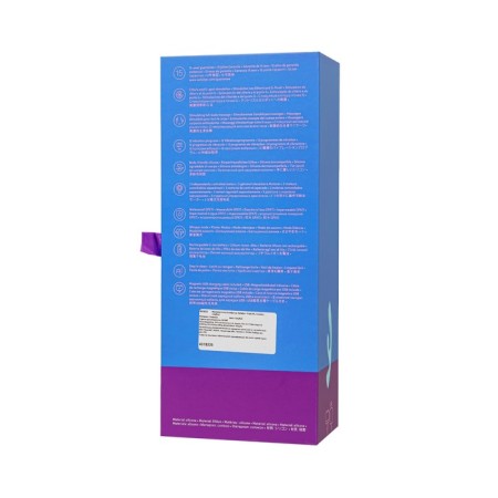 Unrealistic vibrator Satiffyer Triple OH, 24 cm, silicone, blue color-3