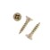 Self -tapping screws universal tundra Krep 3.5x16 mm, yellow zinc, 30 pcs.