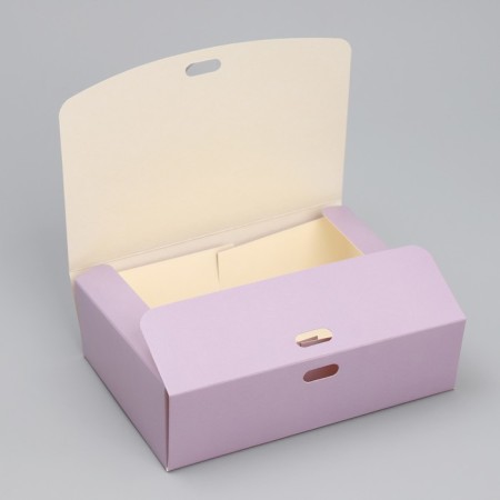Gift folding box, packaging, “lavender”, 16.5 x 12.5 x 5 cm, without tape-3