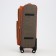 Small suitcase 24 "on lightning, code castle, with extension, beige color