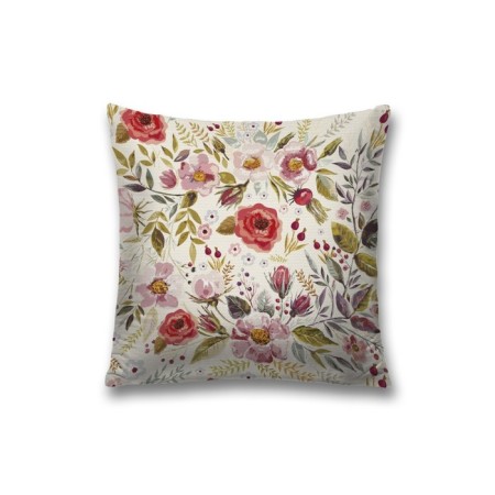Decorative pillowcase "Flower hodgepodge", on a zipper, size 45x45 cm