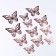 Set for decorating "butterflies", set 12 pcs, color pink gold
