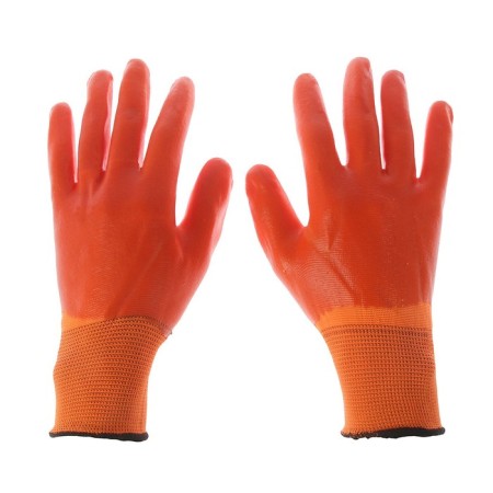 Garden, nylon gloves, with pvc dousy, size 10, Greengo-3