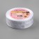 Kapron tape with embossing "Snowflakes", 25 mm × 23 ± 1 m, white color/silver No. 001