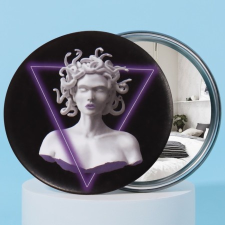 Gorgon mirror, D 7.5 cm, MIX drawing-1