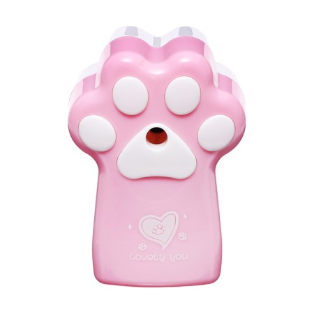 Mechanical sharpener with container, pink paw-2