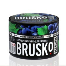 Бестабачная никотиновая смесь для кальяна  Brusko "Виноград", 50 г, medium