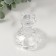 Glass of Glass for 1 candle "Air. Column" Transparent 6.3x6.3x11 cm