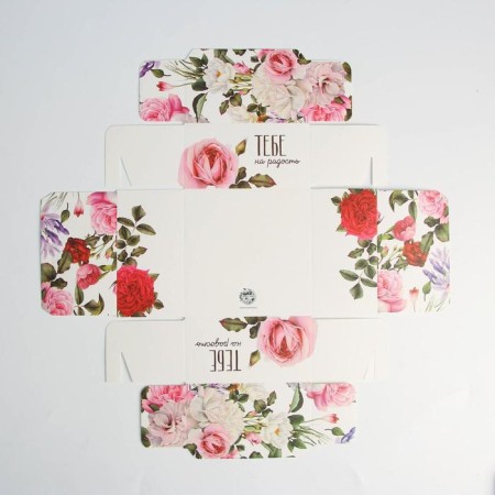 Box for confectionery products with PVC “You are happy”, 11.5 x 11.5 x 6 cm-3