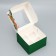 Folding box for 4 cupcakes with the window "Happy New Year", 16 x 16 x 10 cm, New Year