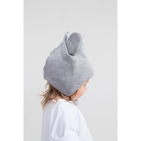 Hat for girls, color gray melange, size 46-50-1