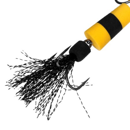 Bait jig lucky john frog, yellow, black in blister-2