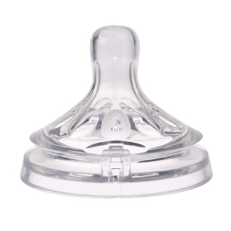 Nipple on a bottle, from 3 months, anti -brolled, wide throat Ø50 mm., Average stream-4
