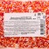 Confectionery sprinkling with the soft center "Bead": orange, red, silver, 500 g