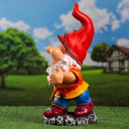 Garden figure "Dwarf with a bucket" 19x18x40cm-4