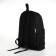 Young backpack from textiles on lightning, 4 pockets, black color