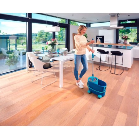 A set of moist cleaning Leifheit Clean Twist M Ergo, mop, bucket on wheels-5