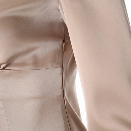 Women's silk dress Mist: Classic Collection p. 44, beige color-9