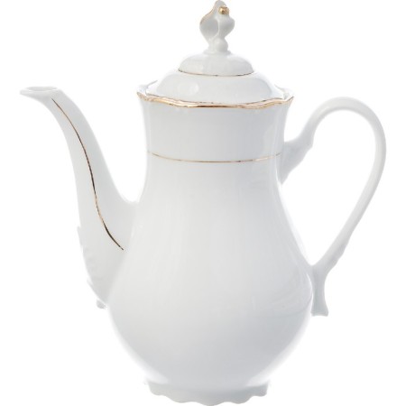 Constance coffee pot, decor "Silver ears, platinum layering", 1.2 l-1