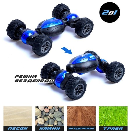 Hyper Skidding car with gesture control, blue color-3