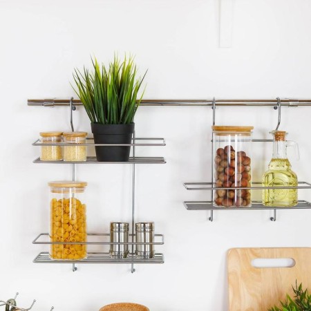 Realing shelf straight, 1 tier, width 26.5 cm, d = 25 mm, chromium color-4