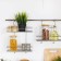 Realing shelf straight, 1 tier, width 26.5 cm, d = 25 mm, chromium color