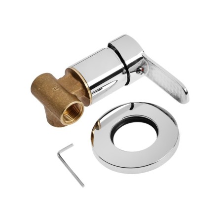 Bowl mixer Zein, hidden installation, pen, cartridge 35 mm, brass, chrome-7