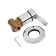 Bowl mixer Zein, hidden installation, pen, cartridge 35 mm, brass, chrome