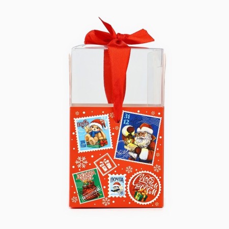 Box a gift New Year's folding "New Year's Post", 7 x 12 x 7 cm, New Year-2