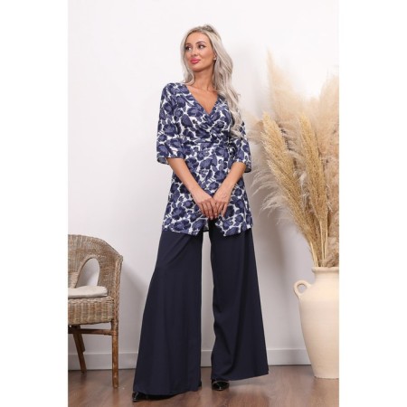 Women's tunic, size 44, blue color-5