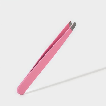 Pinzet begged, wide, 9.5 cm, pink color-1