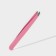 Pinzet begged, wide, 9.5 cm, pink color