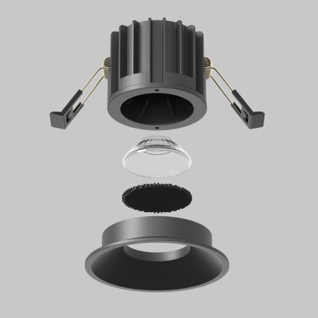 The built-in lamp Technical DL058-12W-DTW-B, LED, 12 W, 80x80x60 mm, 760 lm, black-4