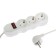Extension cord Luazon Lighting Eco, 3 sockets, 7 m, 10 A, 2200 W, PVS 3x0.75 mm2, s/c, with dig
