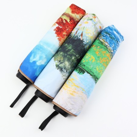 Mechanical “Landscape” umbrella, Eponge, 4 additions, 8 knitting needles, r = 48 cm, color mix-3