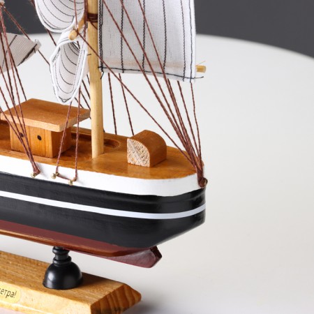 Souvenir medium -sized "Pilad" ship, Dark sides, 33x31x5 cm-2