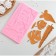 Mold Dolyana "Tropical Leaves", silicone, 20.7 × 12 cm, pink color