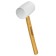 Kiyanka rubber bison 20511-340_z02, white rubber, wooden handle, 340 g