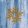 Snowflake sticker "Snowflake with Goldinum" 10.5x12 cm, gold