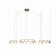 Suspended chandelier Mantra Shell, Led, 6360lm, 3000k, 300 mm, gold color
