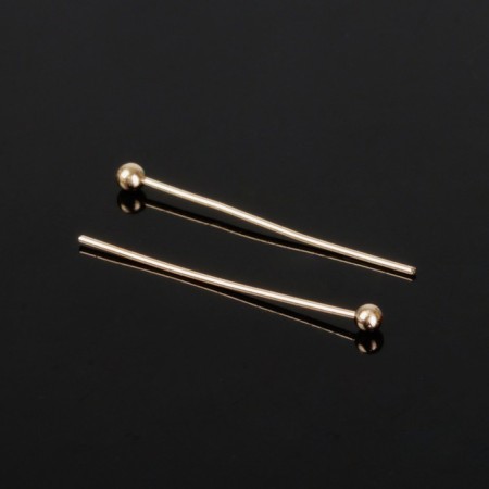 Pin with a ball SM-1103-14, 2 cm, 50 g (± 310 pcs.), Color gold