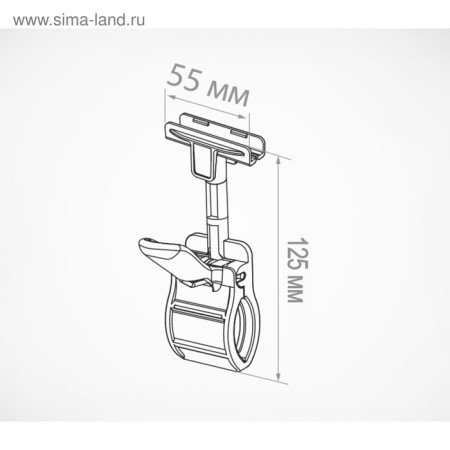 Universal holder of a plastic frame, black-1