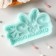 Silicone form “Happy New Year 2023”, 9.8 × 5.9 × 1.1 cm, turquoise color