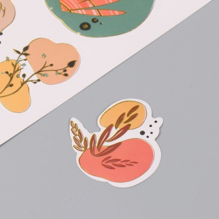 Stickers Paper "Abstraction" set 2 sheets 20x15 cm-5